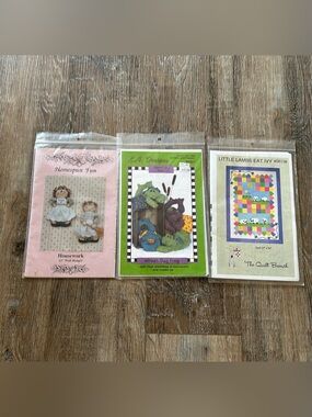 Three Vintage Sewing/Quilt Patterns